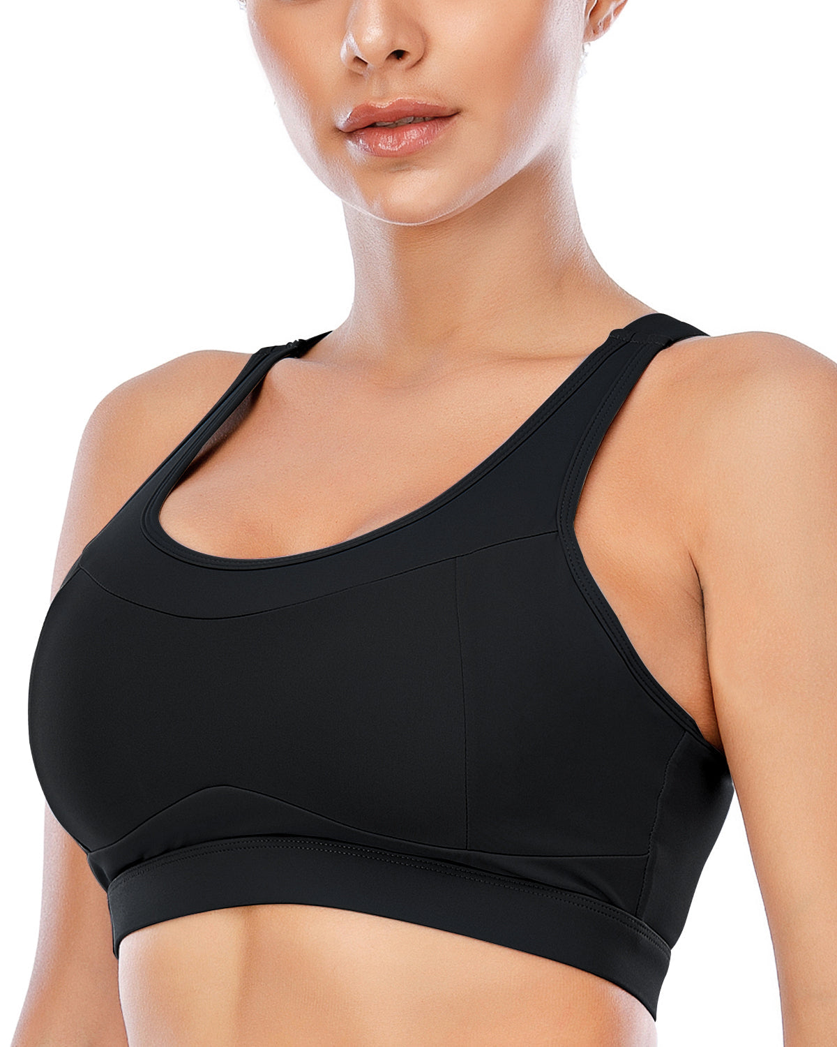 High Impact Sports Padded Bra for Women Racerback Support Workout Running  Bras