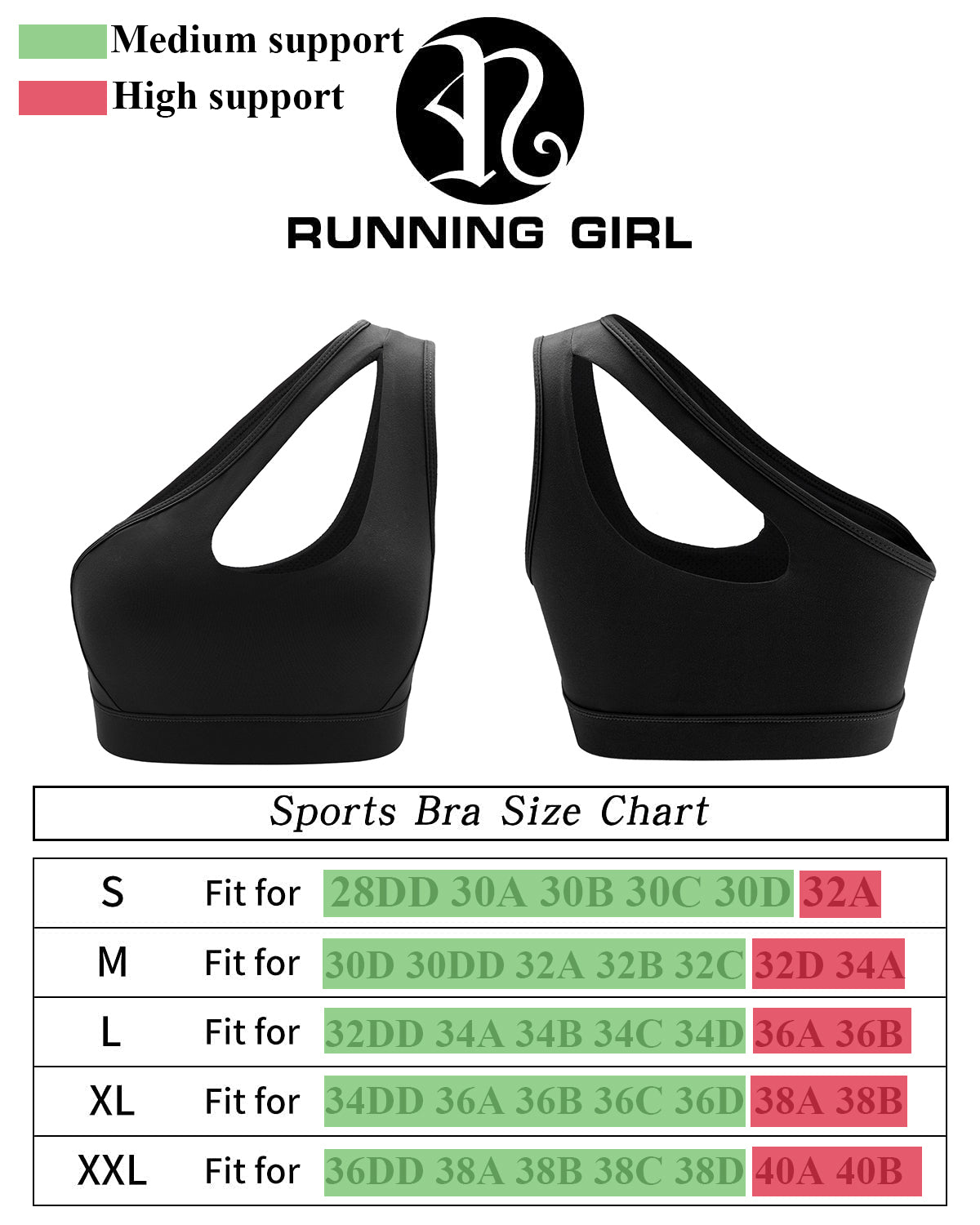 One Shoulder Sports Bra – RUNNING GIRL