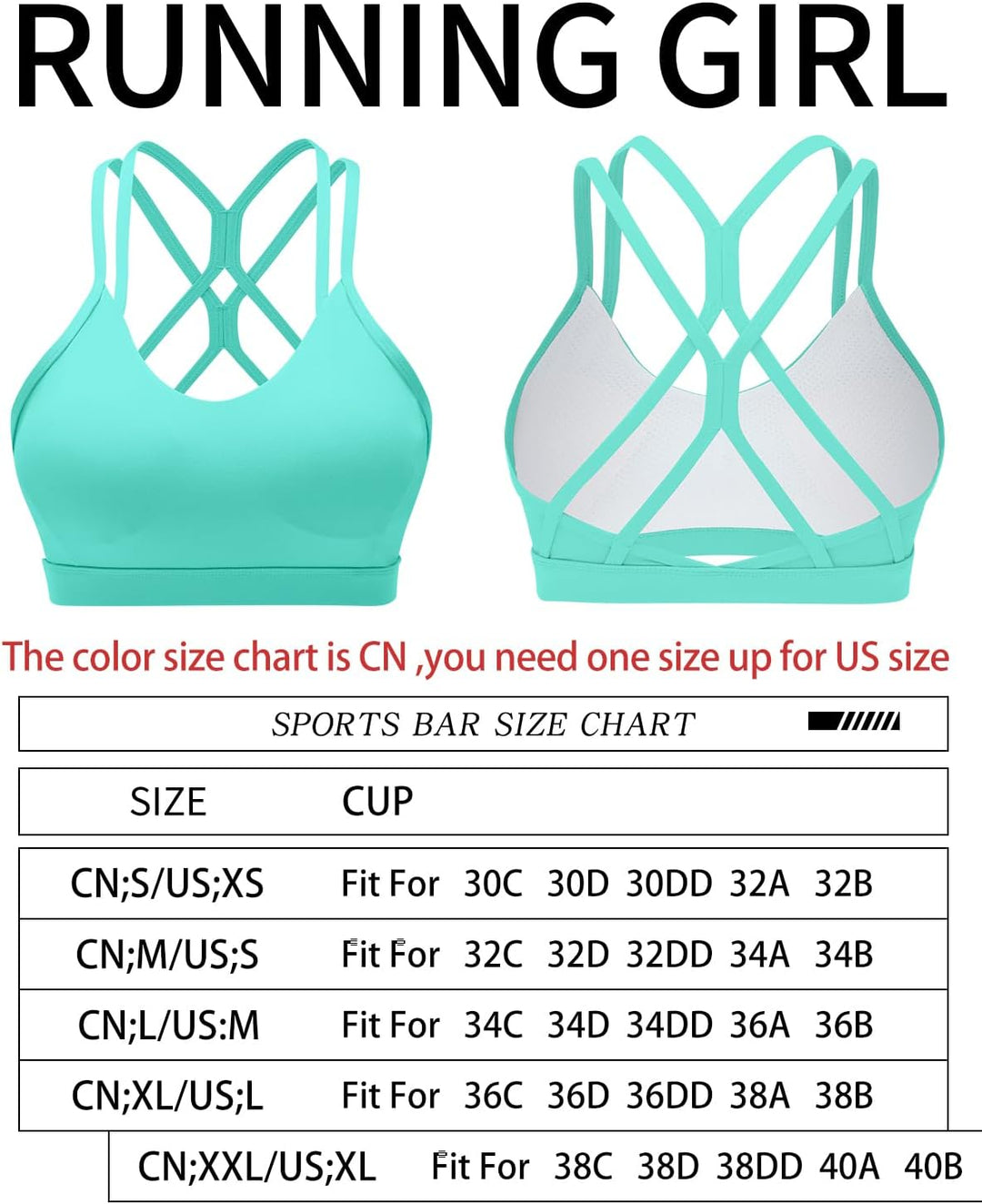 Strappy Sexy Crisscross Back Light Support Yoga Bra with Removable Cups