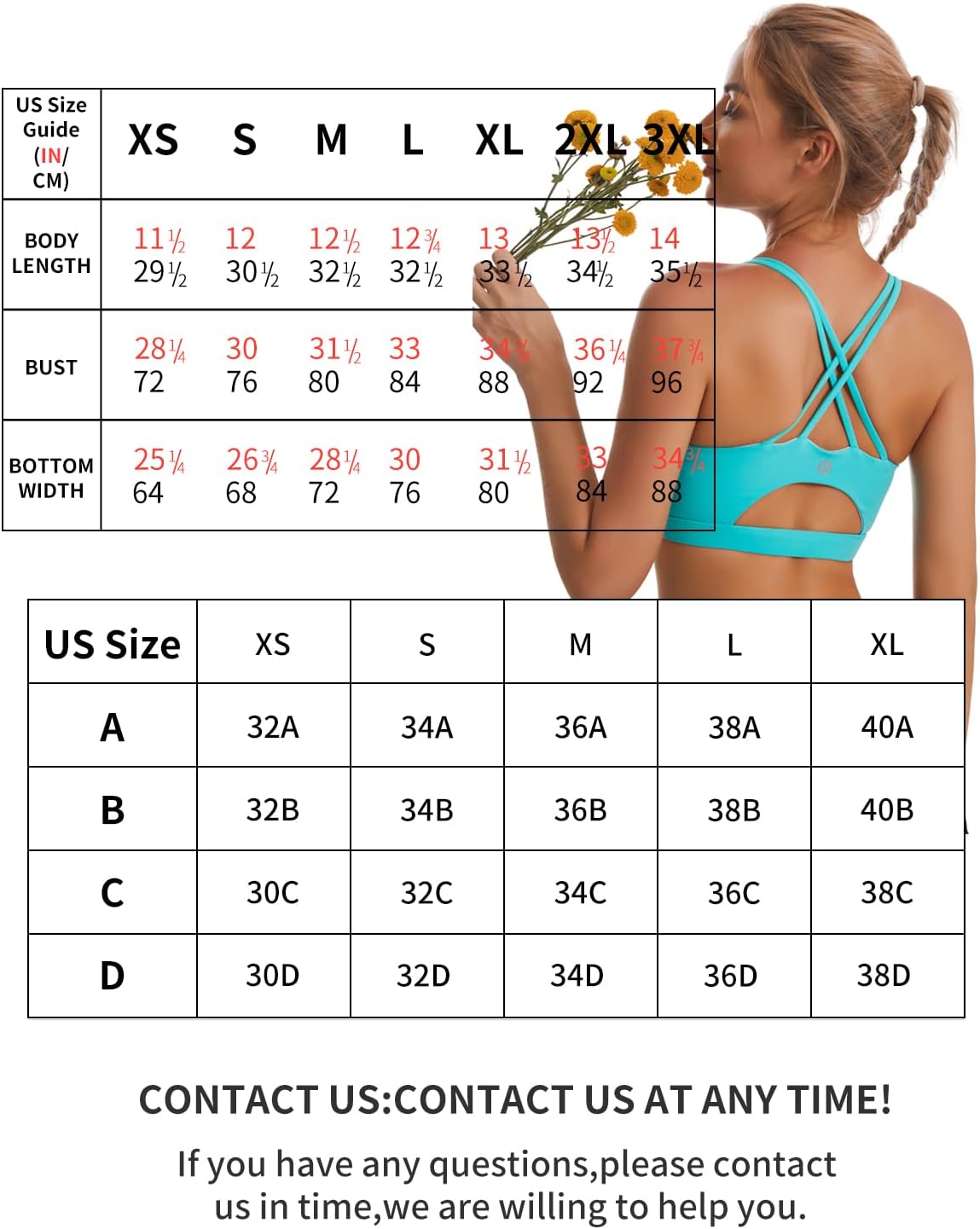 Padded Sports Bra Tank Top Sexy Crisscross Back High Impact Longline Workout Yoga Bra