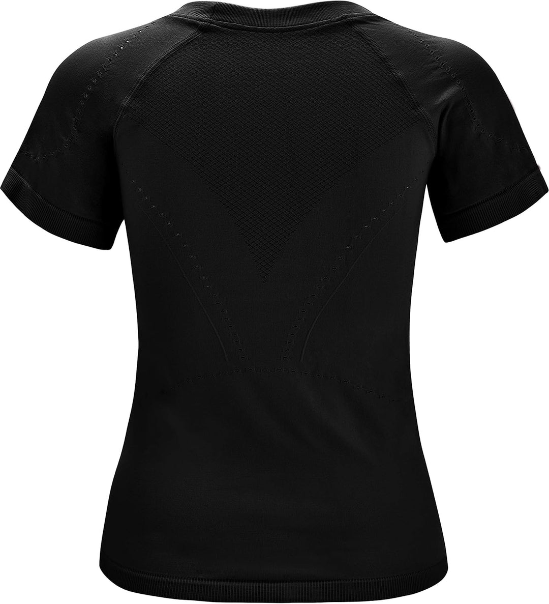 Seamless Workout Shirts Short Sleeve T-Shirt Stretch Tees Quick Dry Gym Athletic Tops