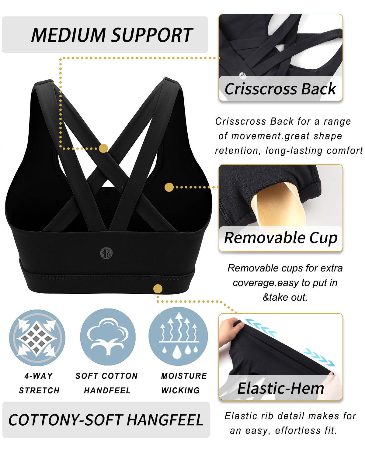 Breathable Softness Criscross Honeycomb Textured Wideband Waist Sports Set