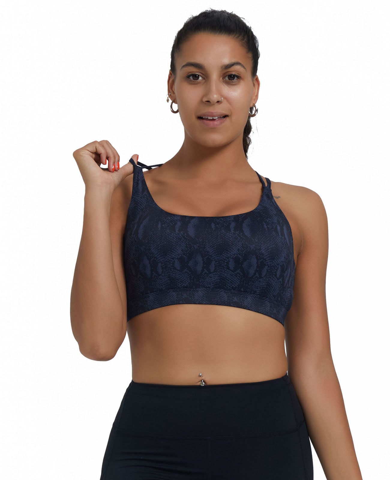Buy RUNNING GIRL Sports Bra for Women, Criss-Cross Back Padded Strappy Sports  Bras Medium Support Yoga Bra with Removable Cups Online at  desertcartSeychelles