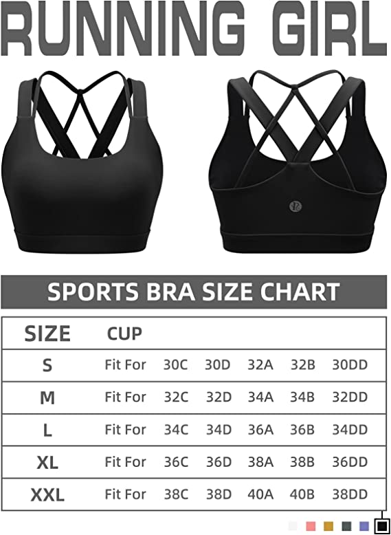 Buy MS FASHION Cross-Back Grey & Black Color 'C' Cup Sports Bra for (Sports,  Dancing Workout, Running) Women's'/Girl's (38) at