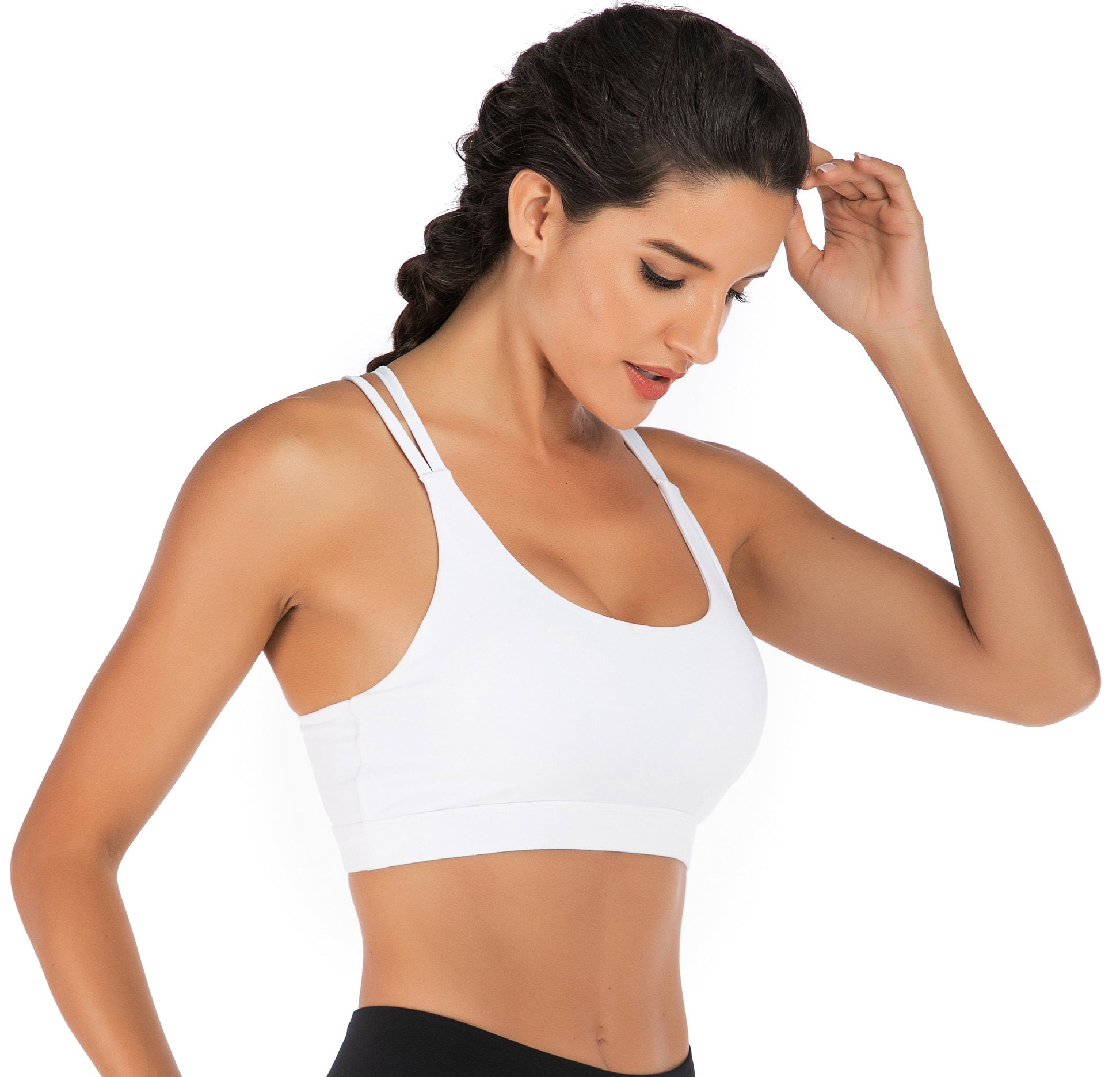 Artdear Strappy Sports Bras for Women - Cute Backless Medium Support Yoga  Running Workout Bras with Removable Cups, A-carob Brown, Small : :  Clothing, Shoes & Accessories