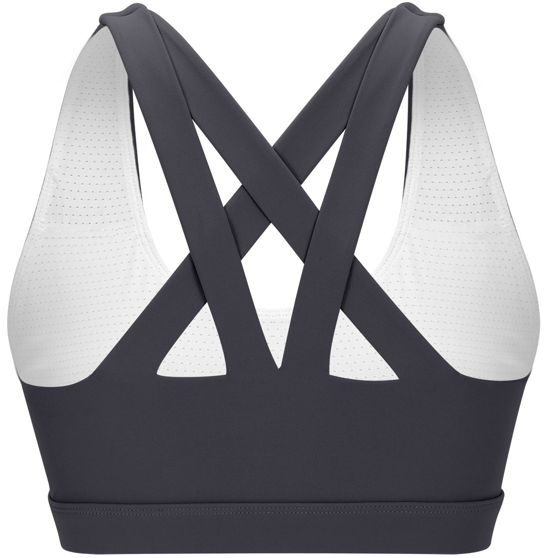 adidas Performance LONGLINE - Medium support sports bra - black